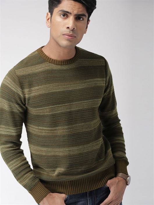 Indian Terrain Men Casual Wear Sweater KNOCKOUT Brown 79447